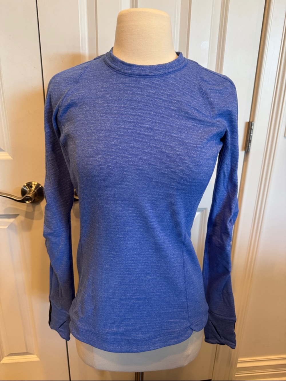lululemon athletica Heathered Royal Blue Long Sleeve Crew